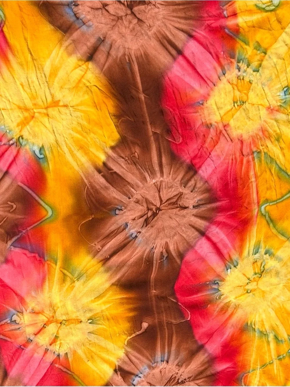 Vibrant Multi-Color Women's Scarf - Yellow, Brown & Red